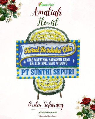 Papan Bunga Duka di Lolu Utara
